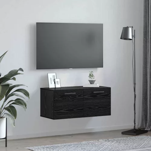 Fali Szekrény Musta tammi 80 x 36.5 x 35 cm Faanyag