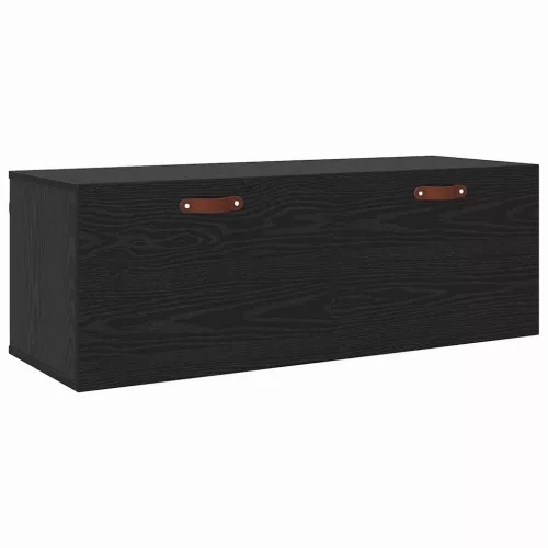 Fali Szekrény Musta tammi 100 x 36.5 x 35 cm Faanyag