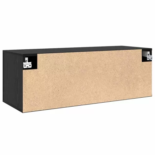 Fali Szekrény Musta tammi 100 x 36.5 x 35 cm Faanyag