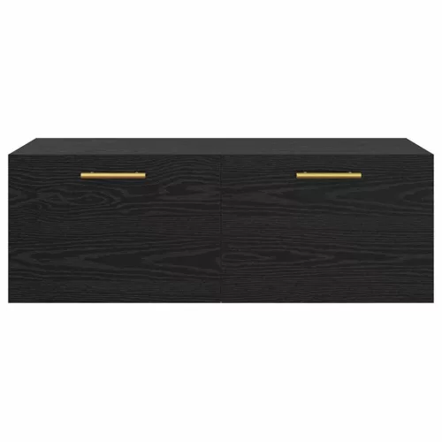 Fali Szekrény Musta tammi 100 x 36.5 x 35 cm Faanyag