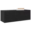 Fali Szekrény Musta tammi 100 x 36.5 x 35 cm Faanyag