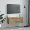 Fali Szekrény kézműves tölgy 100 x 36.5 x 35 cm Faanyag