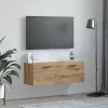 Fali Szekrény kézműves tölgy 100 x 36.5 x 35 cm Faanyag