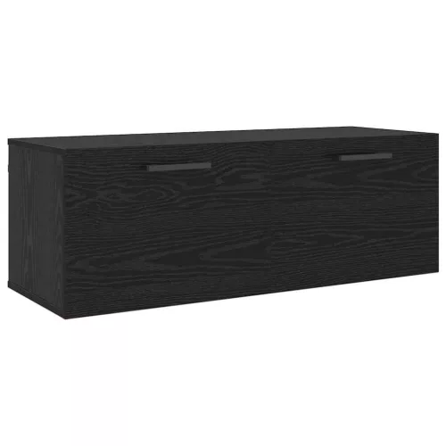 Fali Szekrény Musta tammi 100 x 36.5 x 35 cm Faanyag