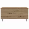 Dohányzóasztal kézműves tölgy 90 x 44.5 x 45 cm Faanyag