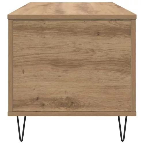 Dohányzóasztal kézműves tölgy 90 x 44.5 x 45 cm Faanyag