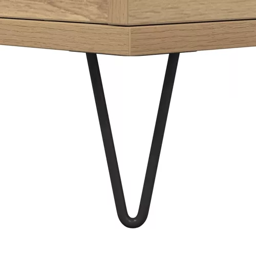 Dohányzóasztal kézműves tölgy 90 x 44.5 x 45 cm Faanyag