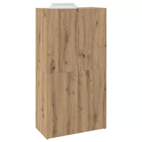 Irodai szekrény ajtóval kézműves tölgy 60 x 32 x 115 cm Faanyag