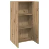 Irodai szekrény ajtóval kézműves tölgy 60 x 32 x 115 cm Faanyag