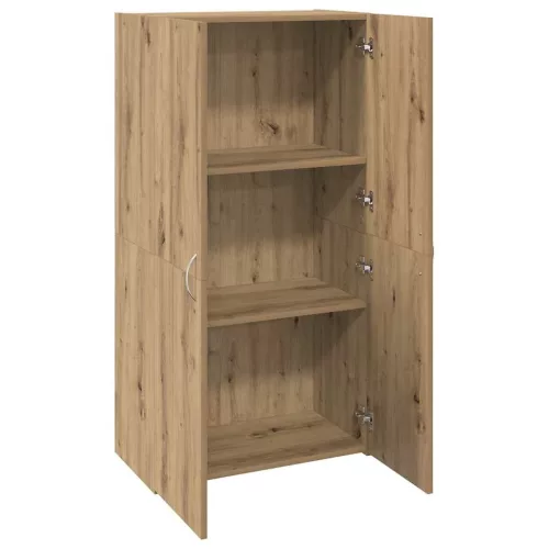 Irodai szekrény ajtóval kézműves tölgy 60 x 32 x 115 cm Faanyag