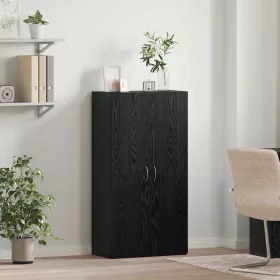   Irodai szekrény polcokkal Musta tammi 60 x 32 x 115 cm Faanyag