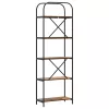 Könyvespolc Régi fa 60 x 30 x 183 cm Faanyag