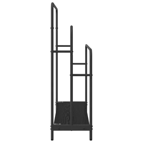 Ruhaszárító polcokkal Musta tammi 90 x 30 x 100.5 cm Faanyag