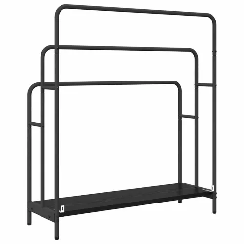 Ruhaszárító polcokkal Musta tammi 90 x 30 x 100.5 cm Faanyag