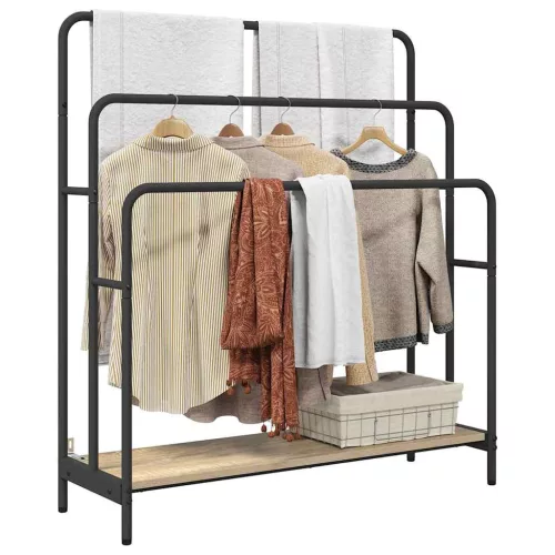 Ruhaszárító polcokkal sonoma tölgy 90 x 30 x 100.5 cm Faanyag
