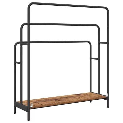 Ruhaszárító polcokkal Régi fa 90 x 30 x 100.5 cm Faanyag