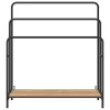 Ruhaszárító polcokkal kézműves tölgy 90 x 30 x 100.5 cm Faanyag