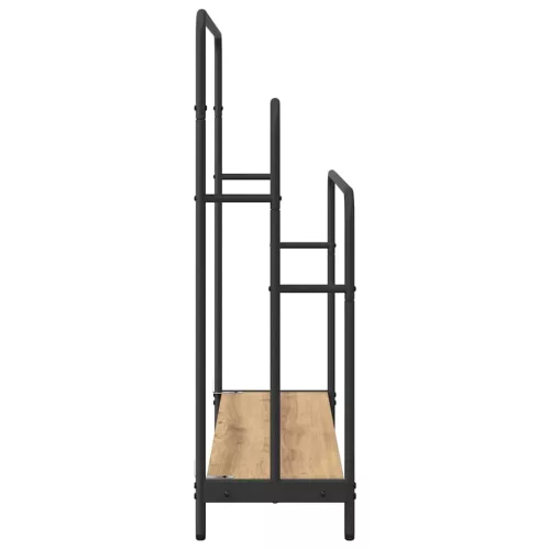 Ruhaszárító polcokkal kézműves tölgy 90 x 30 x 100.5 cm Faanyag