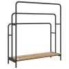Ruhaszárító polcokkal kézműves tölgy 90 x 30 x 100.5 cm Faanyag