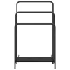 Ruhaszárító polcokkal Musta tammi 60 x 30 x 100.5 cm Faanyag