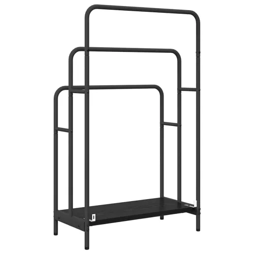 Ruhaszárító polcokkal Musta tammi 60 x 30 x 100.5 cm Faanyag