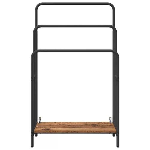 Ruhaszárító polcokkal Régi fa 60 x 30 x 100.5 cm Faanyag