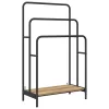 Ruhaszárító polcokkal kézműves tölgy 60 x 30 x 100.5 cm Faanyag