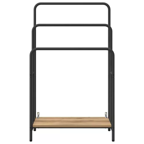 Ruhaszárító polcokkal kézműves tölgy 60 x 30 x 100.5 cm Faanyag