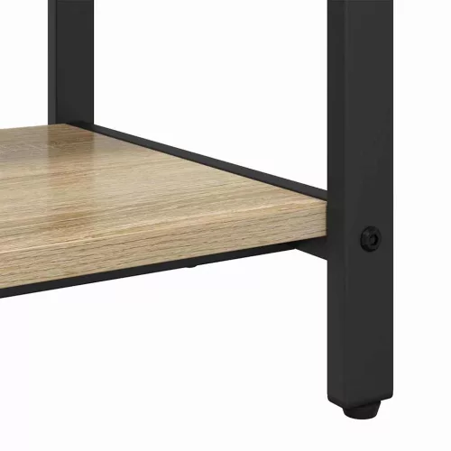 Kabáthorog polcokkal sonoma tölgy 75 x 34 x 184 cm Faanyag