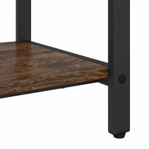 Kabáthorog polcokkal Füstölt tölgy 75 x 34 x 184 cm Faanyag