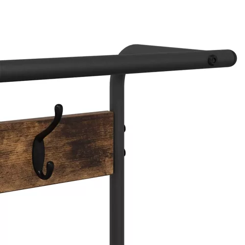 Kabáthorog polcokkal Füstölt tölgy 75 x 34 x 184 cm Faanyag