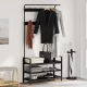 Kabáthorog polcokkal Egyéb Musta tammi 95 x 34 x 184 cm Faanyag