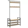 Kabáthorog polcokkal sonoma tölgy 95 x 34 x 184 cm Faanyag