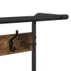Kabáthorog polcokkal Füstölt tölgy 95 x 34 x 184 cm Faanyag