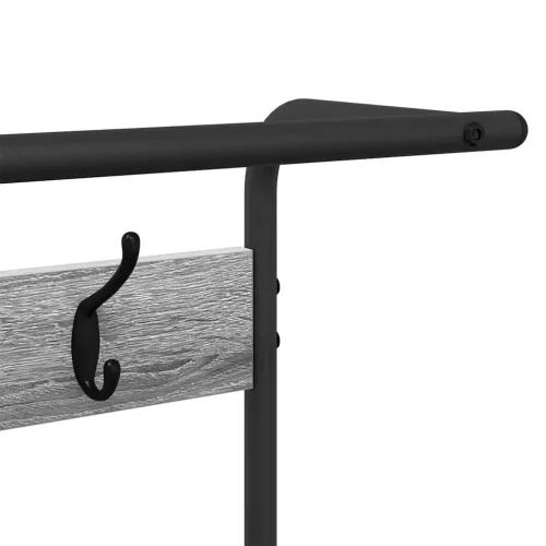 Kabáthorog polcokkal Szürke sonoma 95 x 34 x 184 cm Faanyag