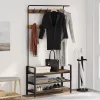 Kabáthorog polcokkal Egyéb Régi fa 95 x 34 x 184 cm Faanyag