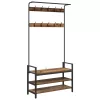 Kabáthorog polcokkal Egyéb Régi fa 95 x 34 x 184 cm Faanyag