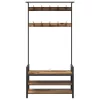 Kabáthorog polcokkal Egyéb Régi fa 95 x 34 x 184 cm Faanyag