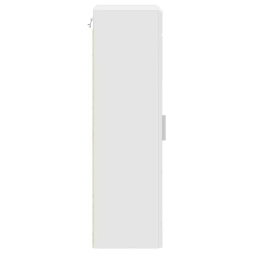 Fali szekrény polcokkal ajtóval Fehér 55 x 29 x 100 cm Faanyag