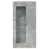 Fali szekrény polcokkal Beton szürke 55 x 29 x 100 cm Faanyag