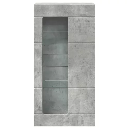 Fali szekrény polcokkal Beton szürke 55 x 29 x 100 cm Faanyag