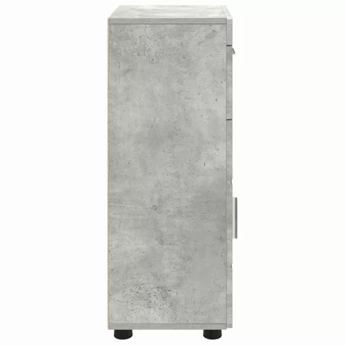 Fali szekrény polcokkal Beton szürke 55 x 29 x 100 cm Faanyag