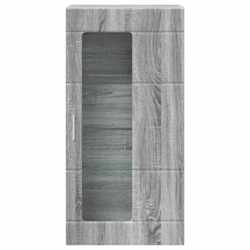 Fali szekrény polcokkal Szürke sonoma 55 x 29 x 100 cm Faanyag