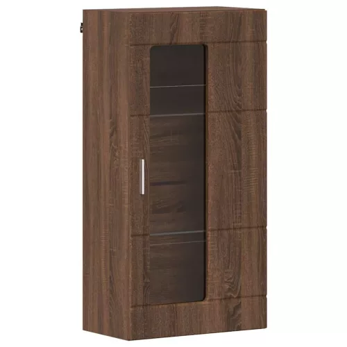 Fali szekrény polcokkal barna tölgy 55 x 29 x 100 cm Faanyag
