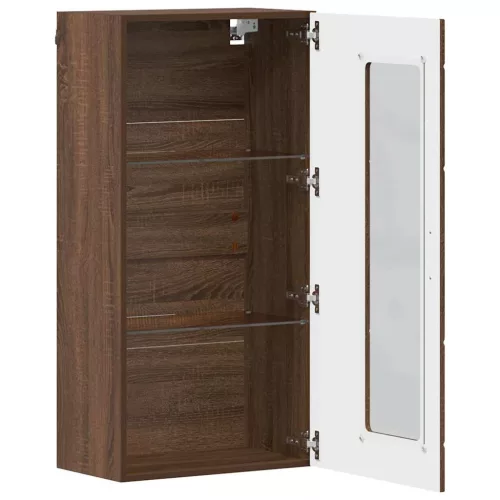 Fali szekrény polcokkal barna tölgy 55 x 29 x 100 cm Faanyag