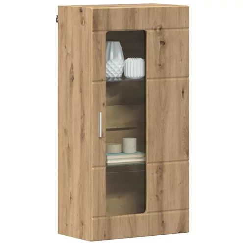 Fali szekrény polcokkal kézműves tölgy 55 x 29 x 100 cm Faanyag