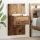 Ágyat tartó szekrény 2 pcs Régi fa 48.5 x 32.5 x 80 cm Faanyag
