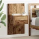 Ágyat tartó szekrény 2 pcs Régi fa 48.5 x 32.5 x 80 cm Faanyag