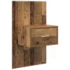 Ágyat tartó szekrény 2 pcs Régi fa 48.5 x 32.5 x 80 cm Faanyag