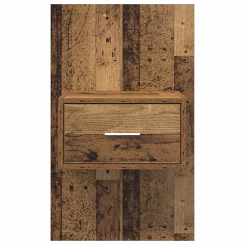 Ágyat tartó szekrény 2 pcs Régi fa 48.5 x 32.5 x 80 cm Faanyag